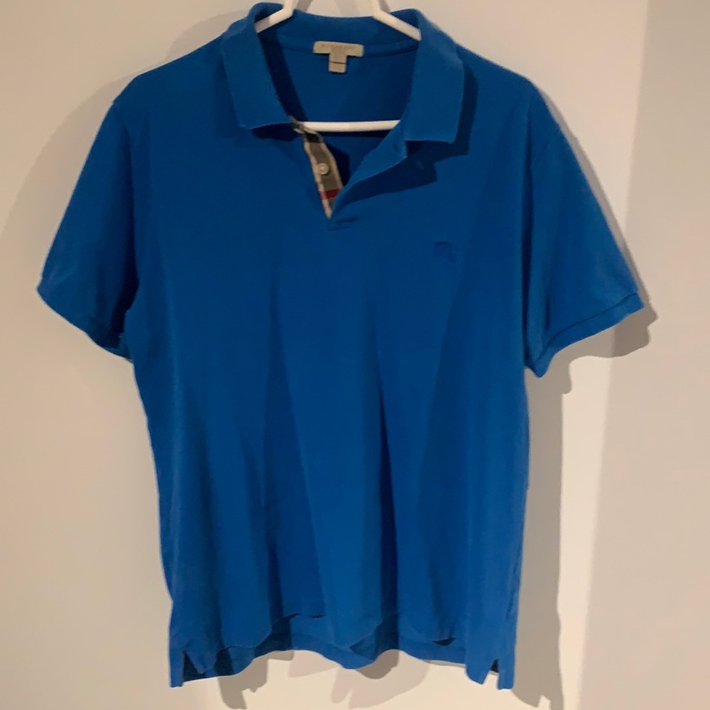 Burberry blue polo